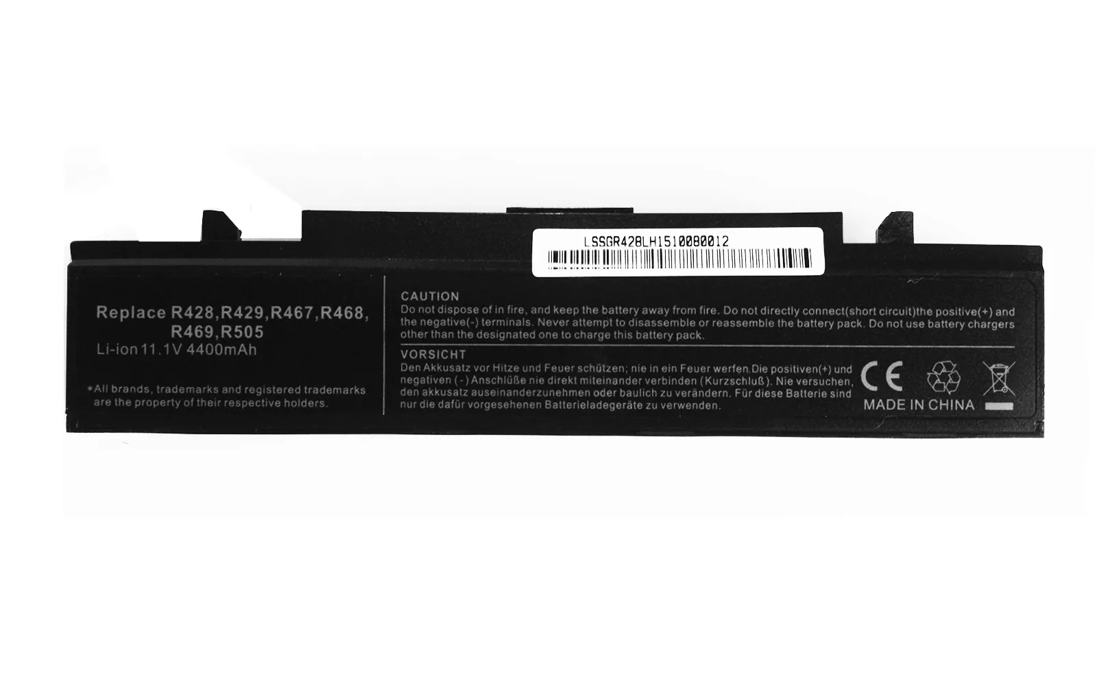 Samsung R428, RV510, Q318, AAPB9NS6B Laptop Battery, 11.1V 4400mAh
