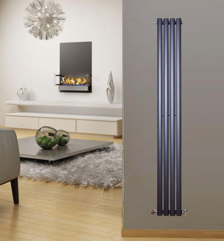 Vertical Designer Oval Column Radiator Bathroom Central Heating