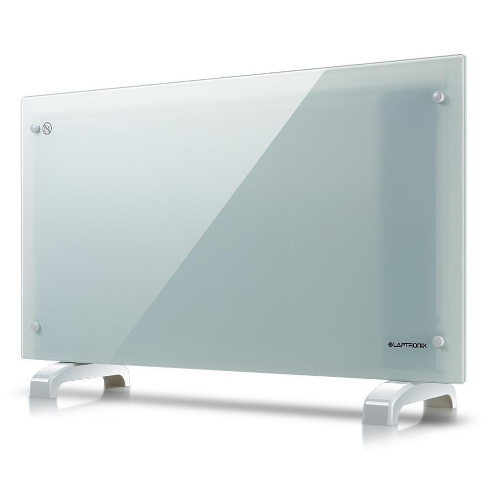 White Glass Free Standing Wall Mounted Portable Electric Panel Heater