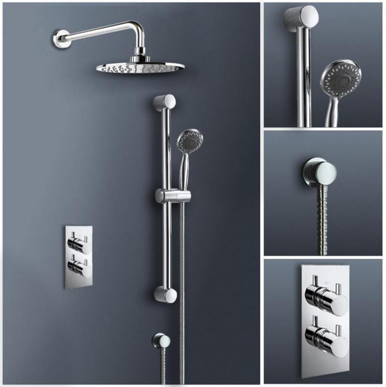 Stylish Thermostatic Bathroom Shower FullSet Laptronix