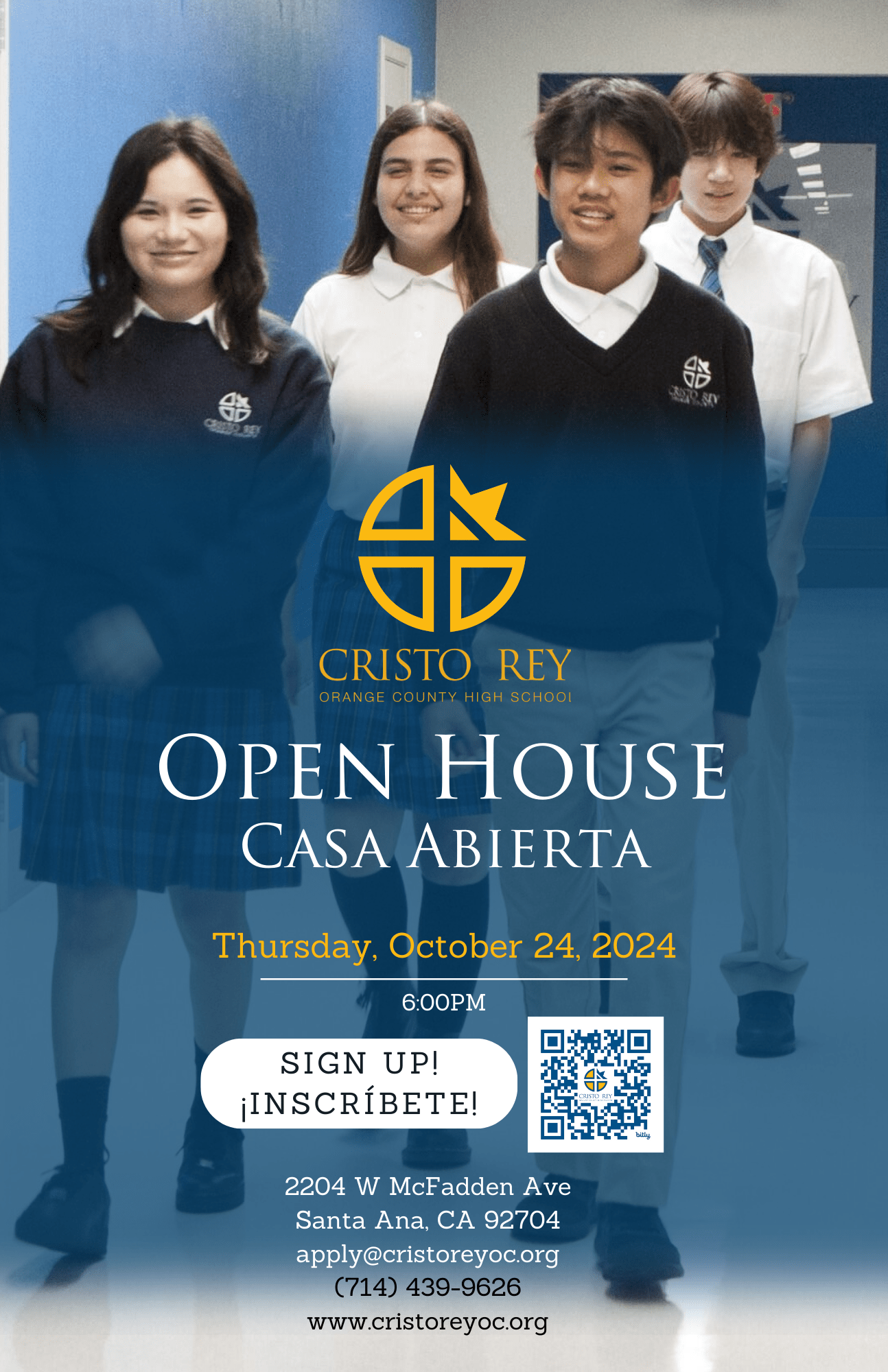 Cristo Rey Open House La Purisima Catholic Church