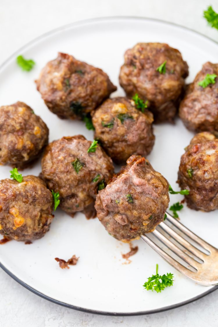 Easy Air Fryer Keto Meatballs Recipe Lara Clevenger