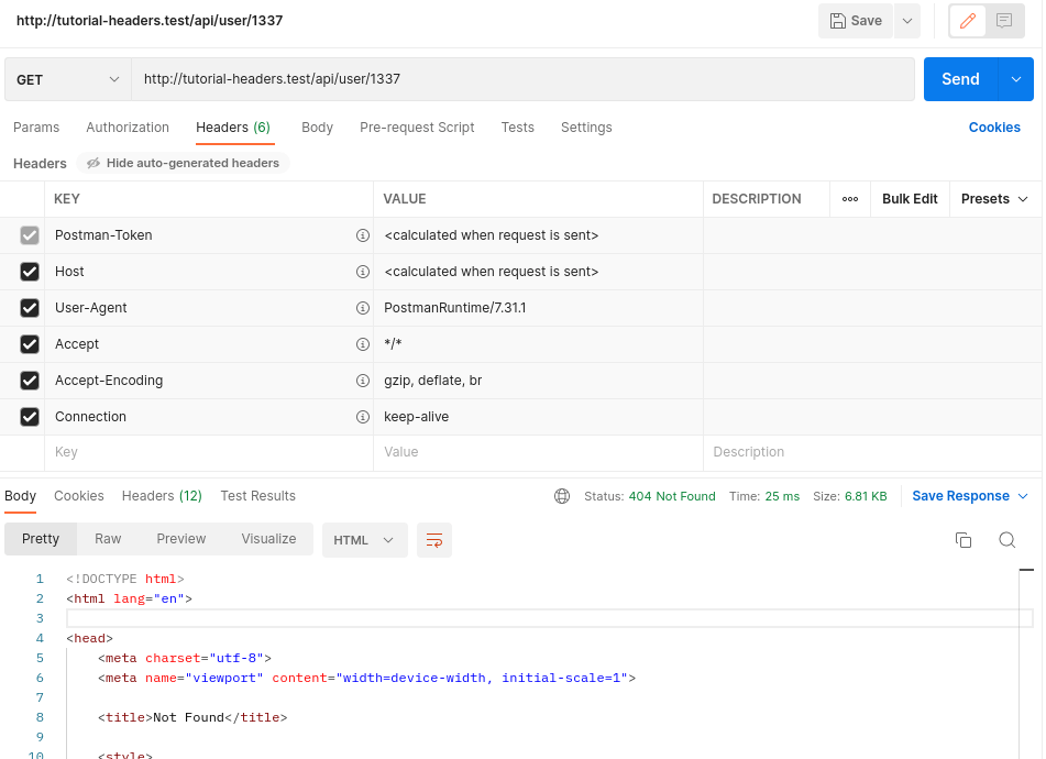 Laravel API Error Returns HTML and not JSON How To Fix