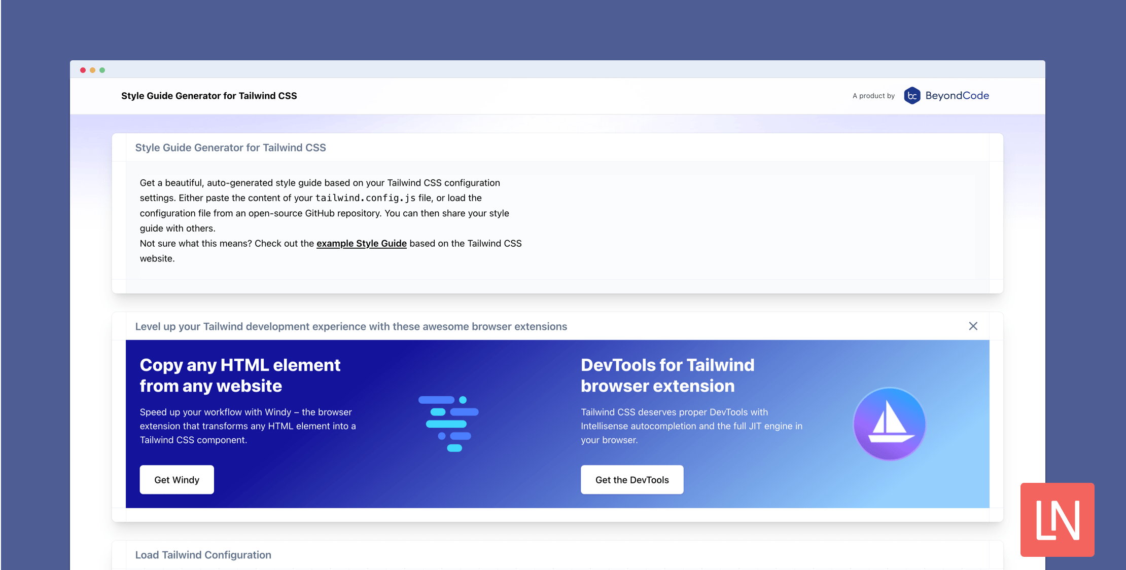 Style Guide Generator for Tailwind CSS Laravel News