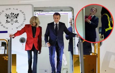 Brigitte Macron provoca polémica mundial tras gesto brusco(Se omitió "manotazo" para evitar repetición y se optó por un término más neutro, aunque se mantuvo la esencia del incidente.)