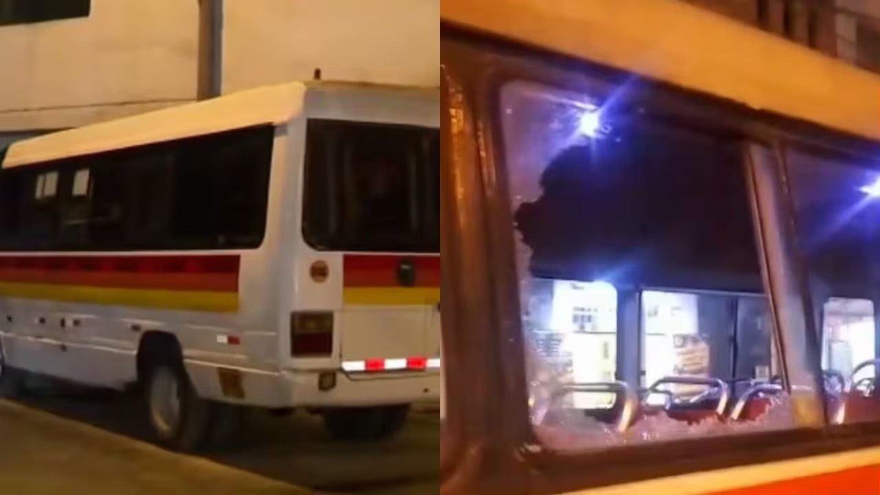Cinco autobuses de la línea D son atacados simultáneamente