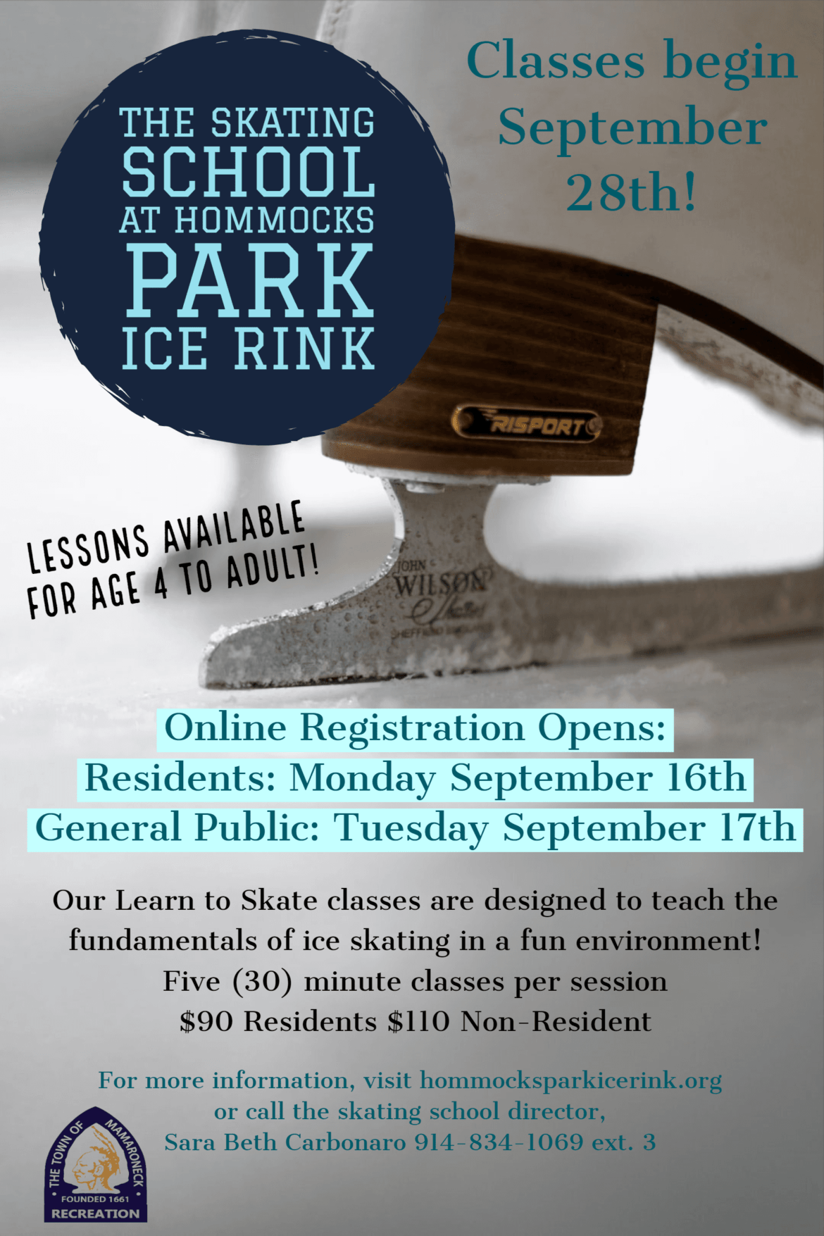 Coming Up Hommocks Skating Registration Opens Sept. 16 theloop