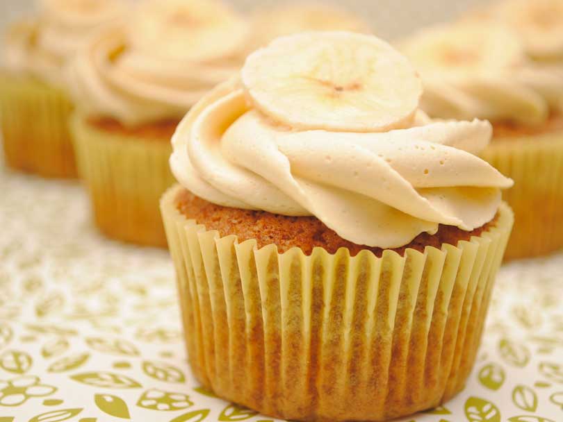 Receta Cupcakes de Banana La Receta