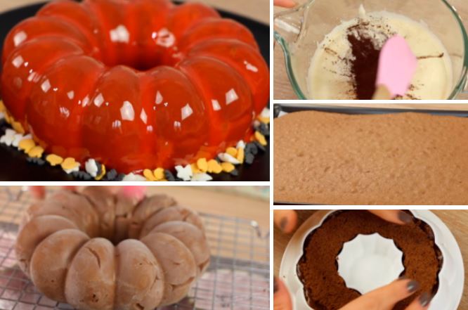 Le sublime gâteau d'Halloween et son glacage miroir orange