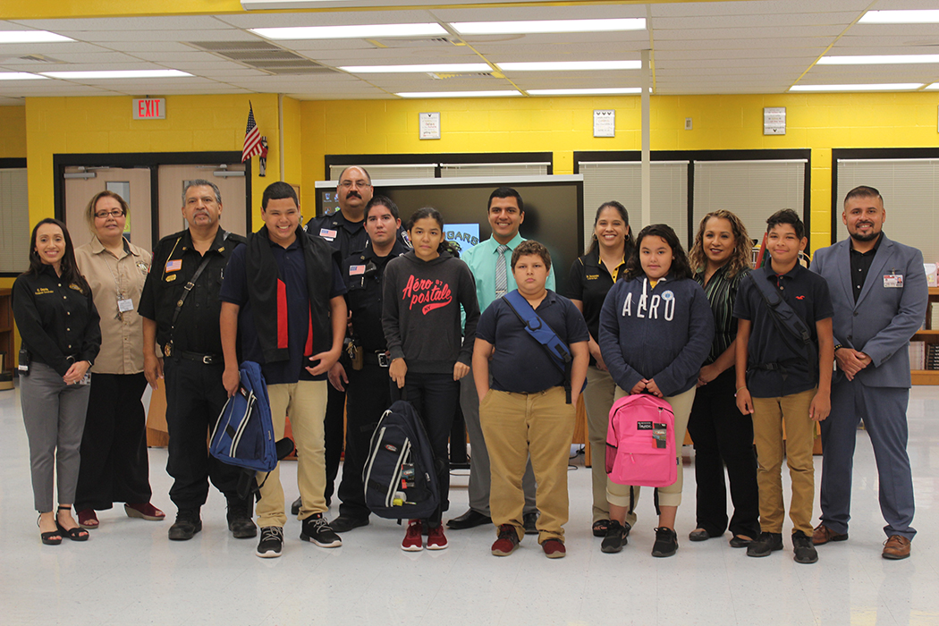 Rio Bravo Police Department Donates Backpacks and School supplies to