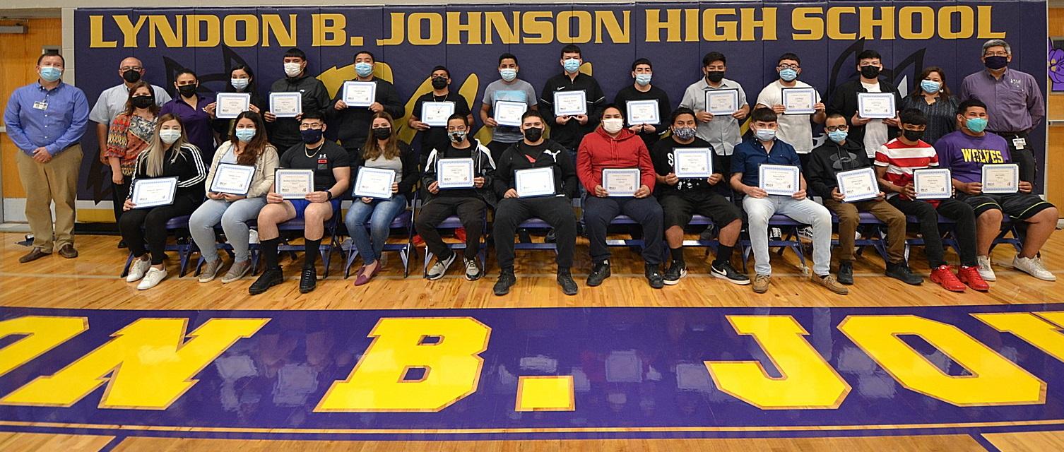 Lyndon B. Johnson High School Oil and Gas Students Receive OSHA