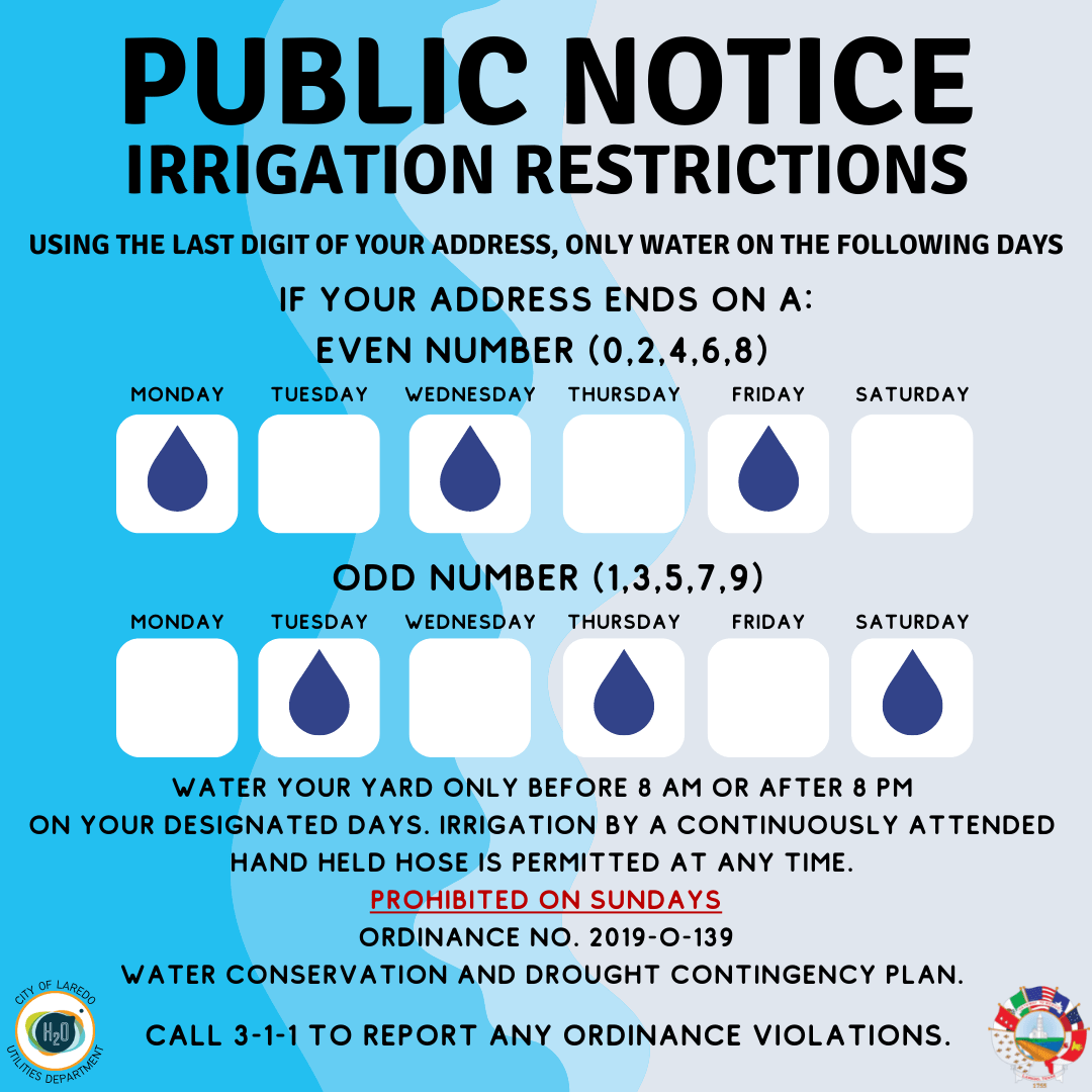 City of Laredo Issues a Citywide Boil Water Notice Laredo Utilities