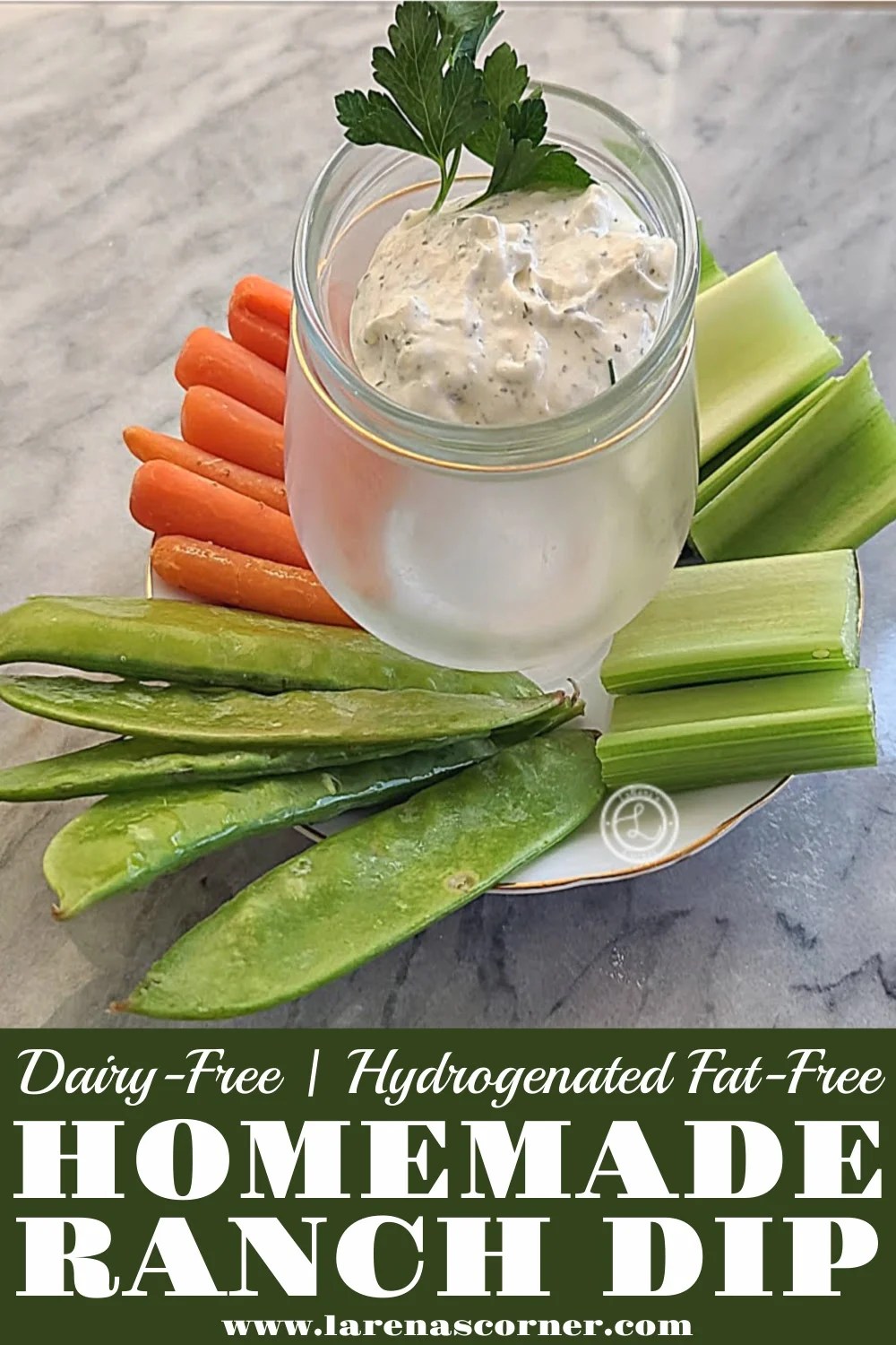 DairyFree Ranch Dip Recipe made with coconut milk. Veggie Dip.
