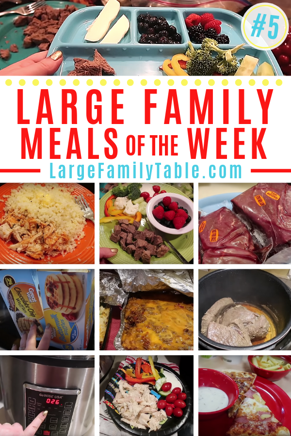 Large Family Meals of the Week Low Carb/THM, Meal Prep, & Freezer