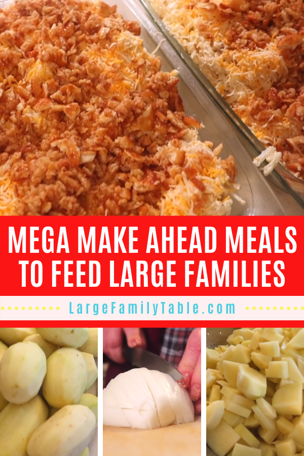Mega MakeAhead Meals to Feed Large Families Feeding a Crowd! Large