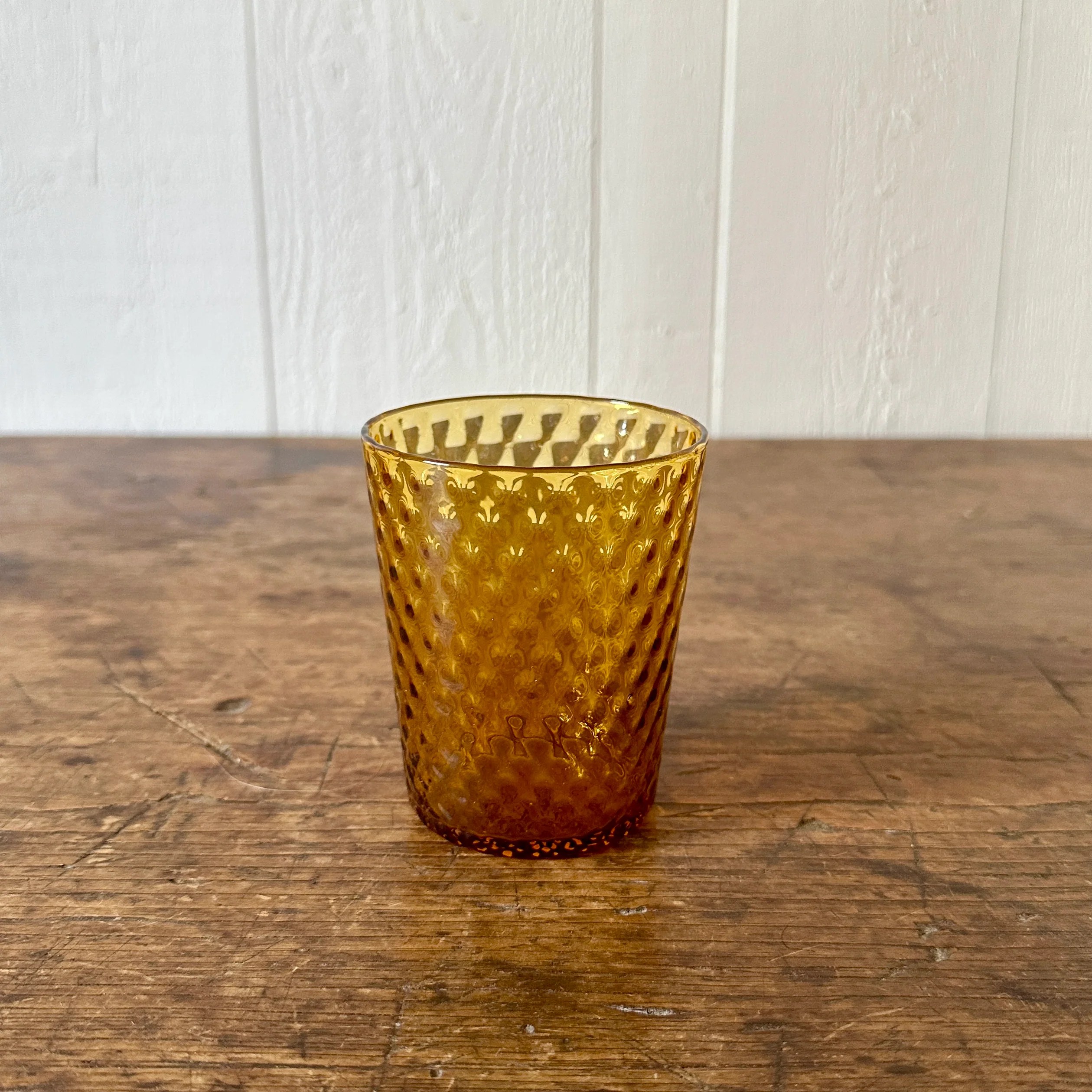 Amber Glass Tumblers Larger Cross