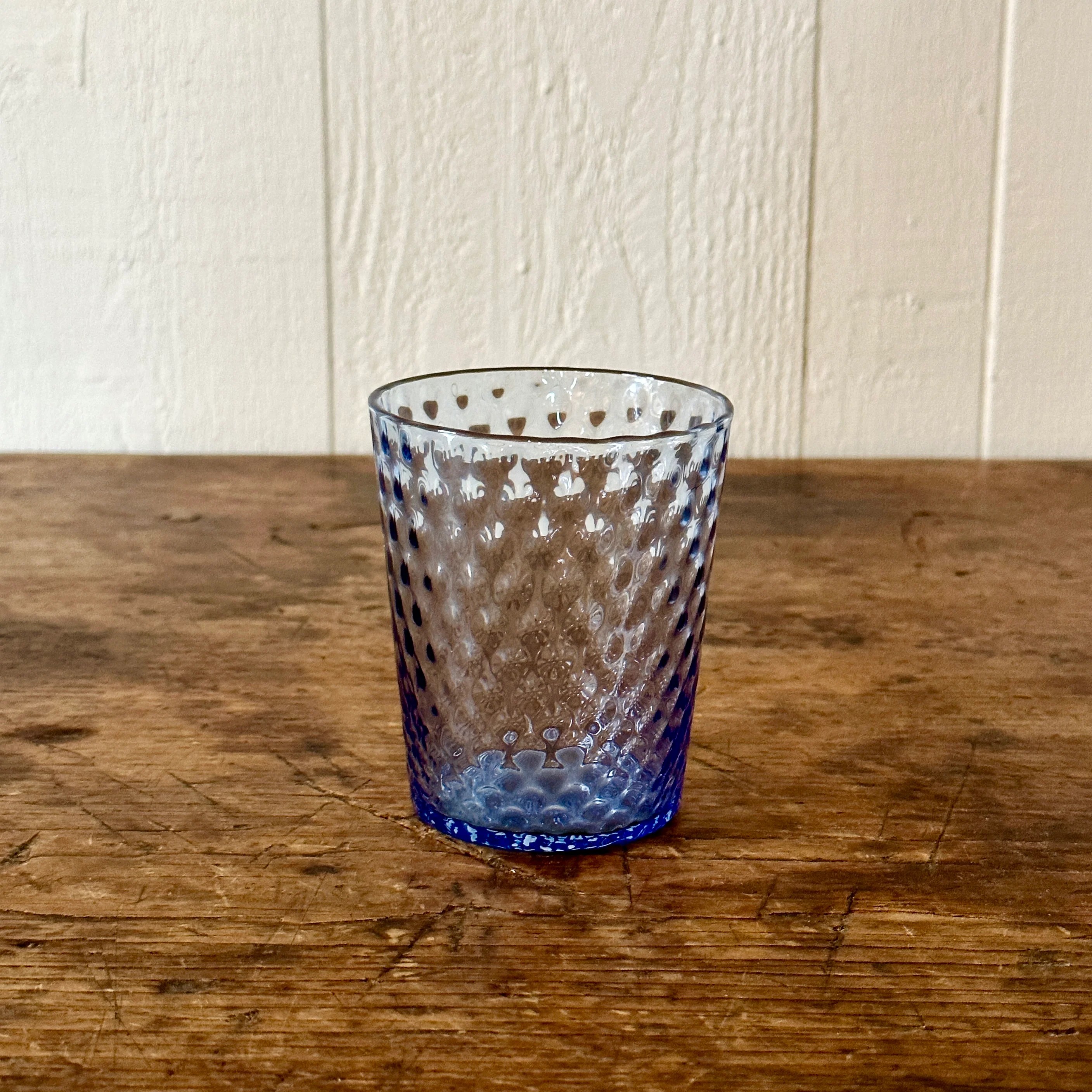 Glass Tumblers Light Blue Larger Cross