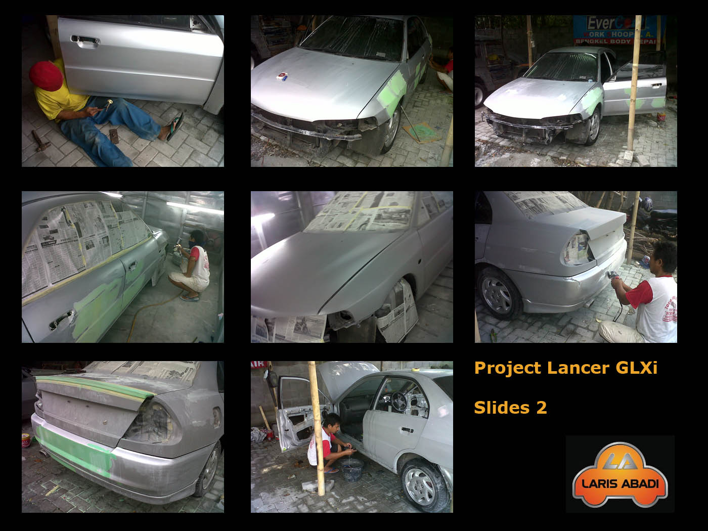 Project Mitsubishi Lancer CK4 GLXi 00 Pengecatan Full Body