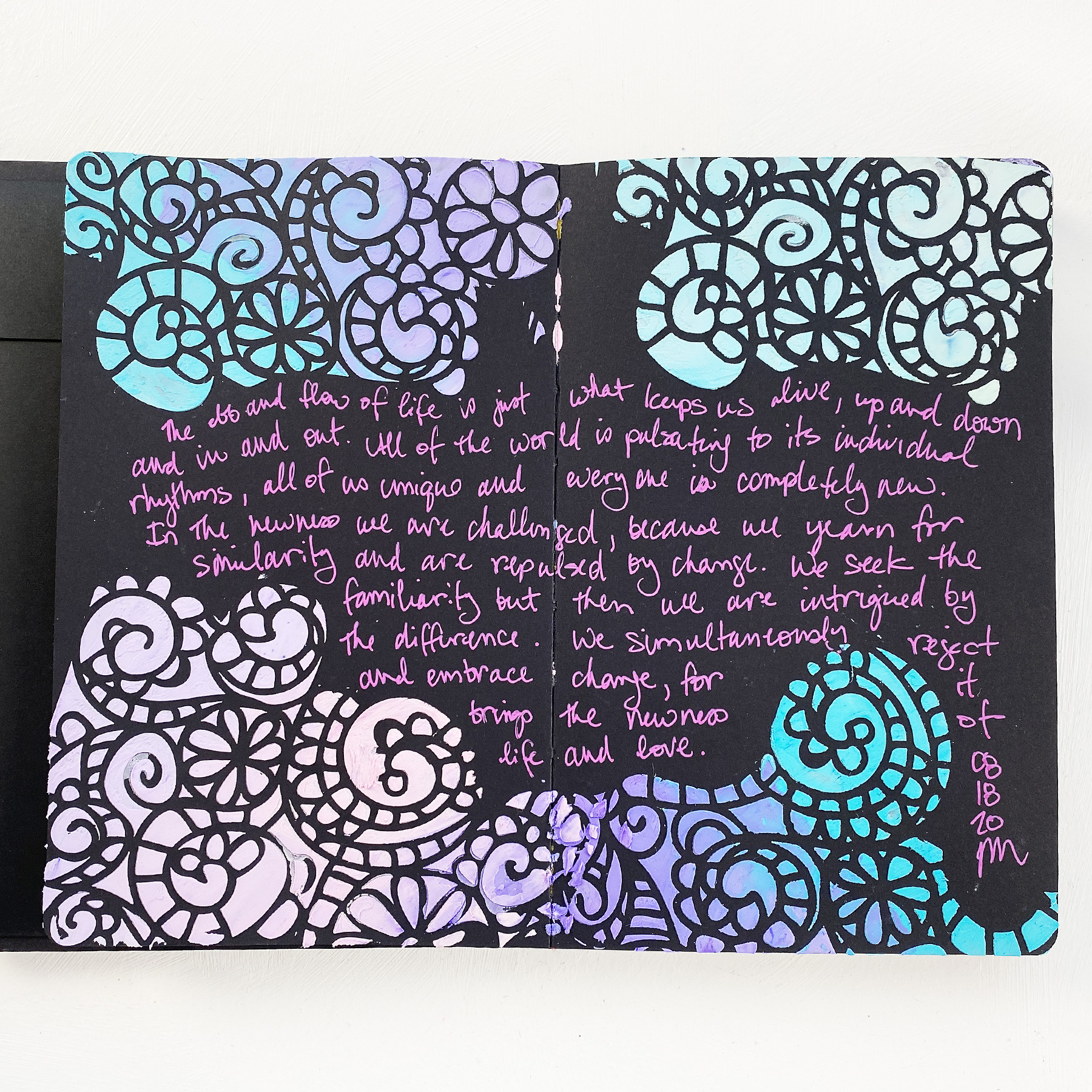 Light The Path Art Journal With Me New Dina Wakley Black Art Journal
