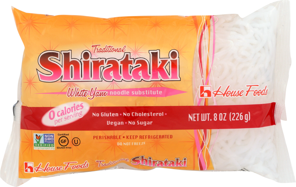 HOUSE FOODS Traditional Shirataki White Yam Noodle Substitute, 8 oz