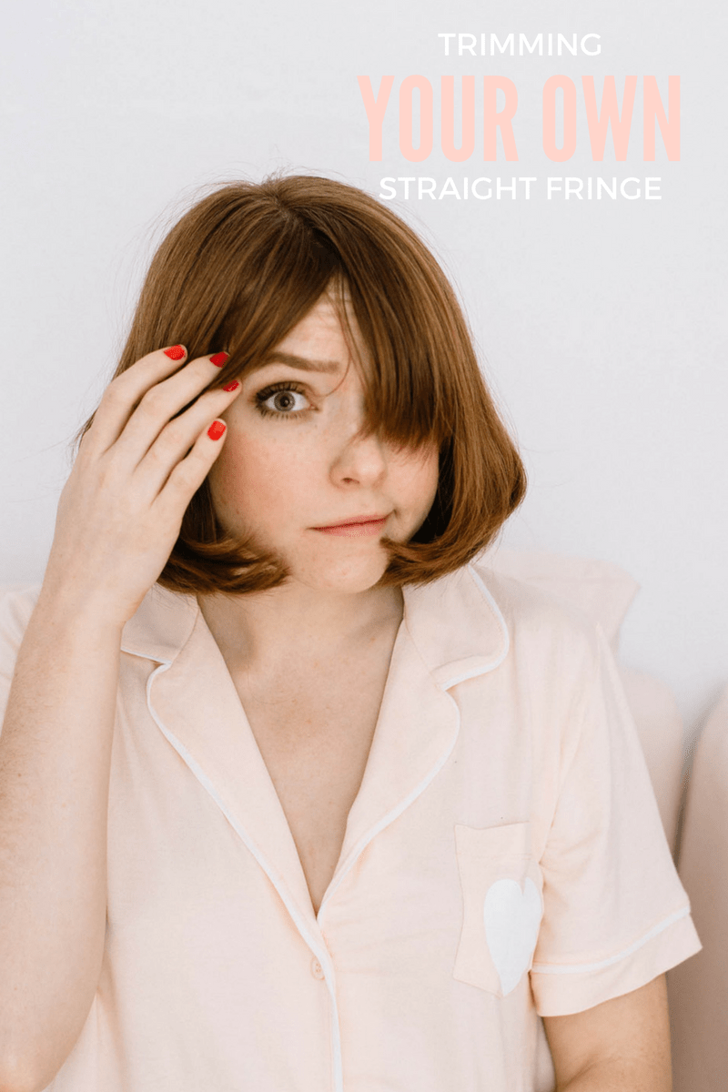 Beauty HowTo Trim Your Own Fringe okay andie