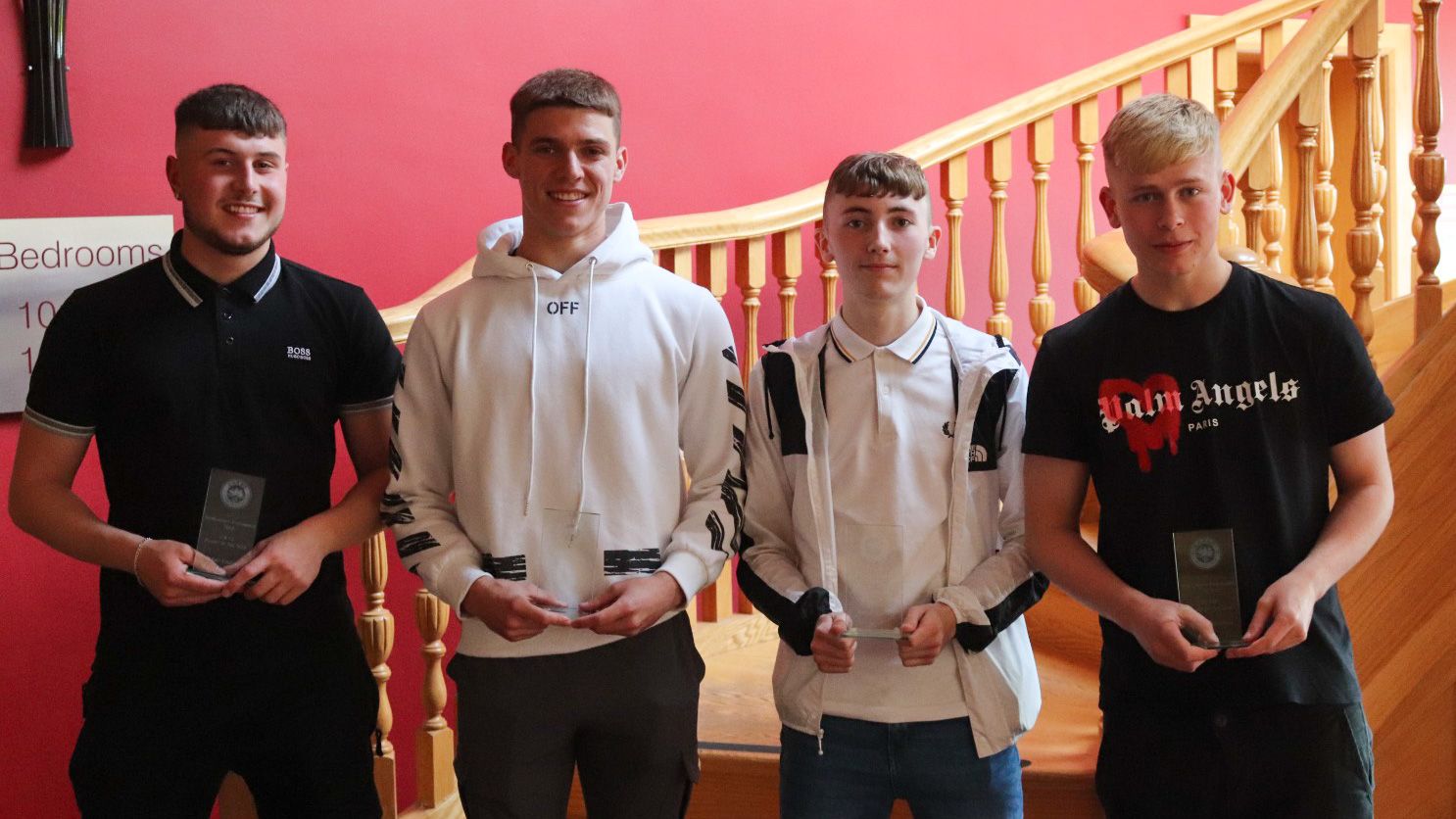 Scholarship end of season awards held at Curran Court Larne FC