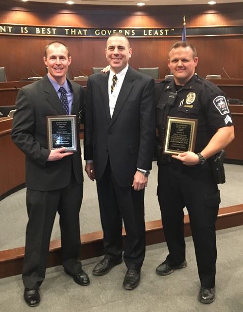 Fishers Police Sergeant Greg Weesner Honored By Prosecutor LarryInFishers