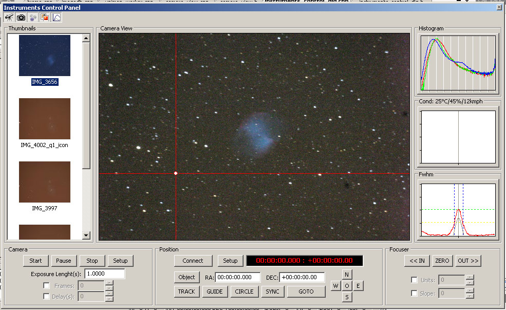 Telescope control software module