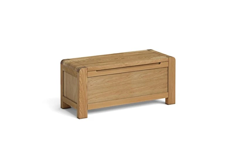 Edson Oak Blanket Box Larry O'Keeffe Furniture