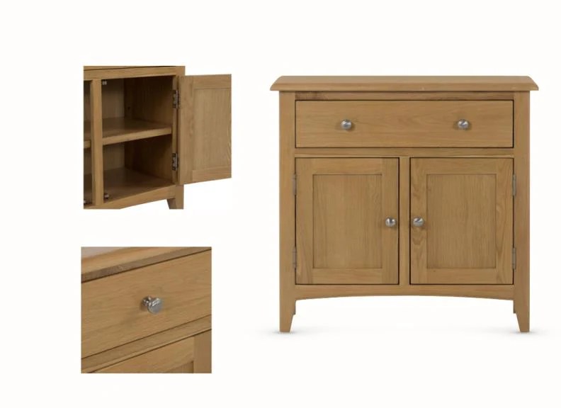 Kilkenny Oak Compact Sideboard Larry O'Keeffe Furniture