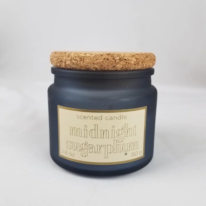 Target Bullseye 2023 Christmas 2.8oz Scented Jar Candle MIDNIGHT