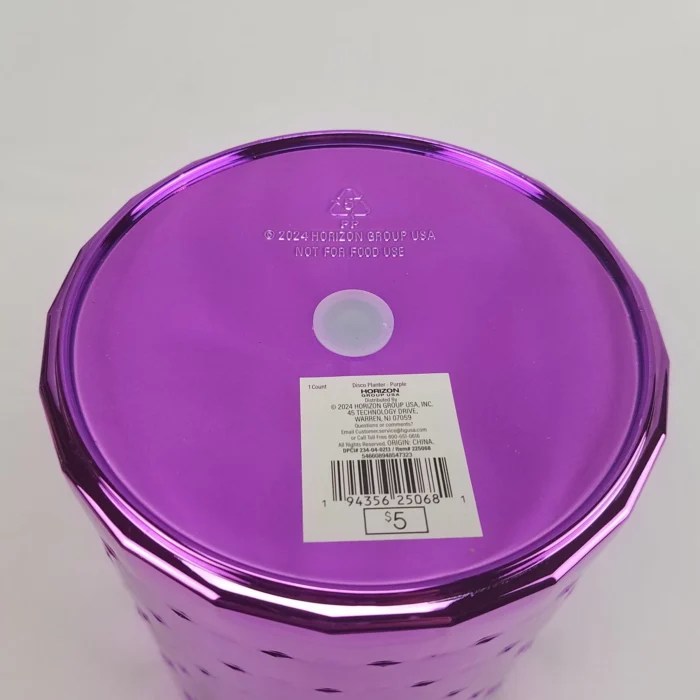 Purple Disco Ball Plastic Planter Target Bullseye Playground 2024