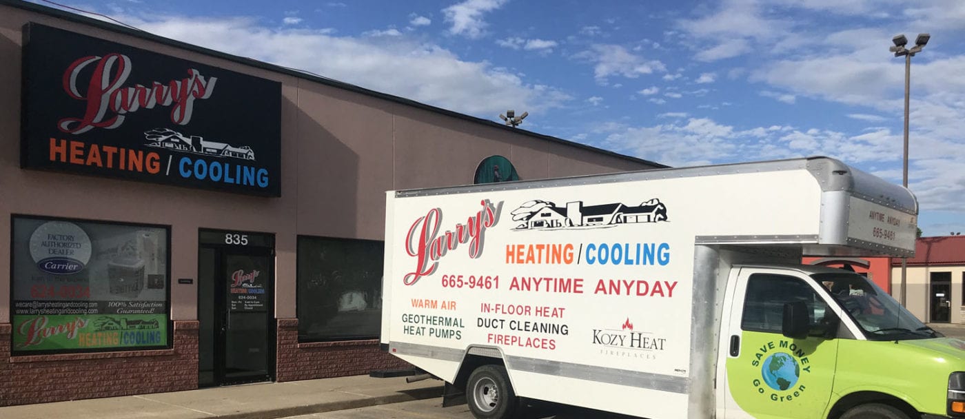 Locations Larry's Heating & Cooling