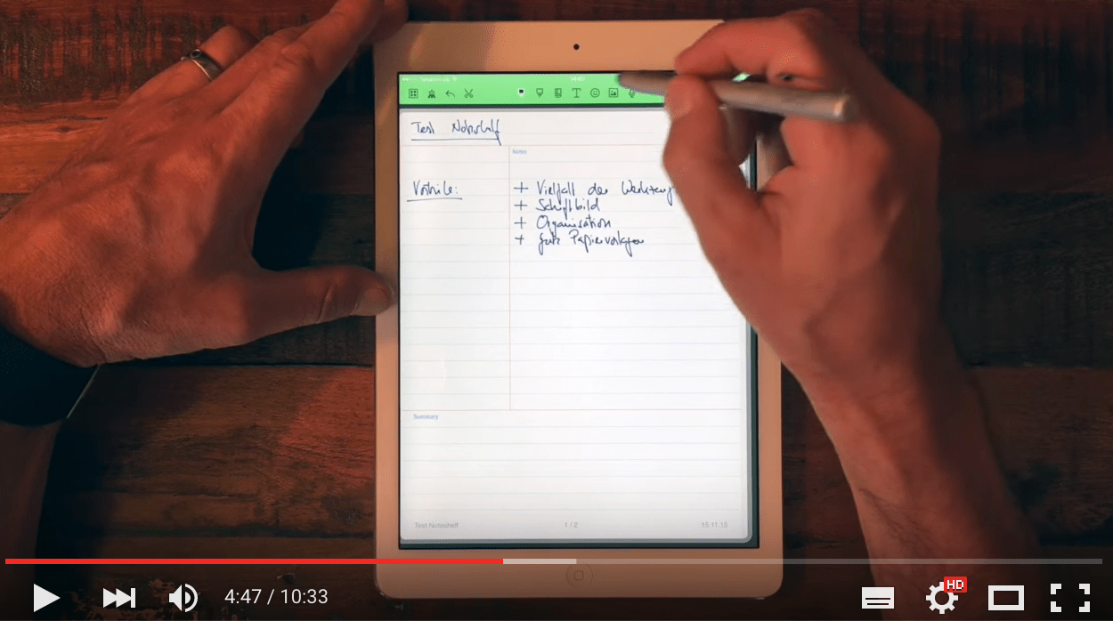 Papierloses Büro Die beste App für handschriftliche Notizen auf dem