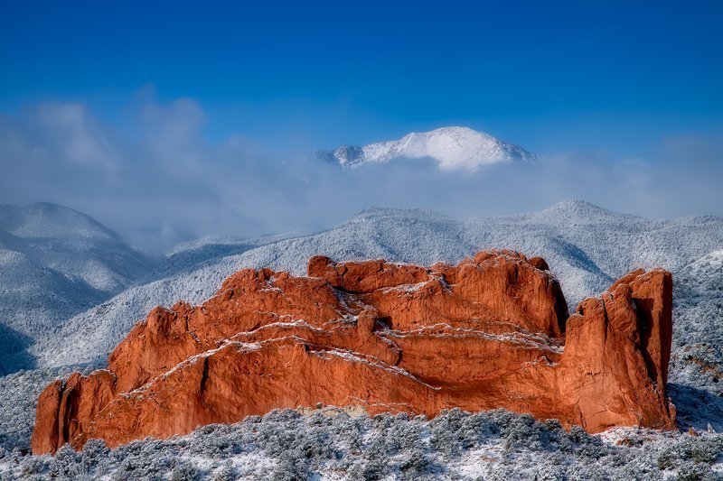 Garden of the Gods Winter Lars Leber Photography