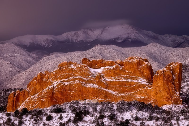 Garden of the Gods Winter Lars Leber Photography