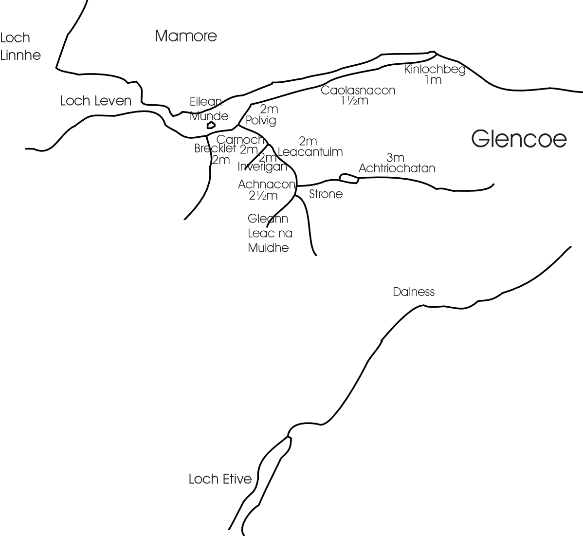 Glen Coe Scotland Map Glencoe Map Land Assessment Scotland