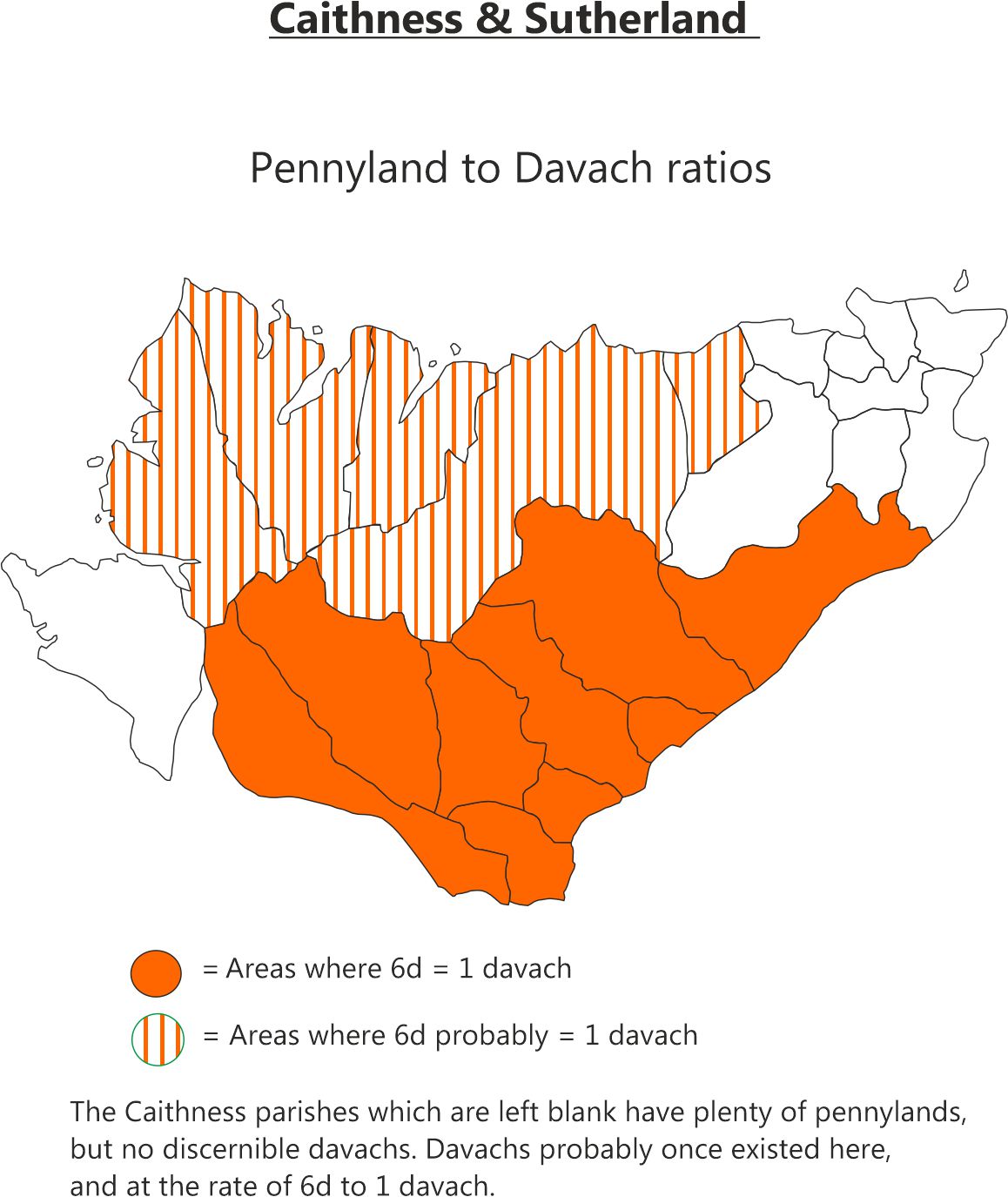 Caithness & Sutherland Pennyland to Davach Ratios Land Assessment