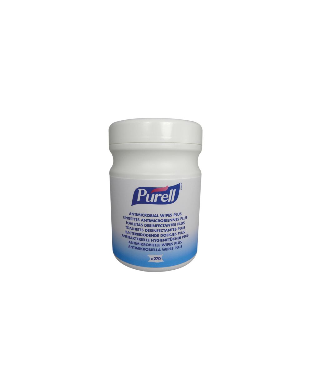 PURELL Antimicrobial Wipes Plus 270 Count Canister LA Safety Supplies