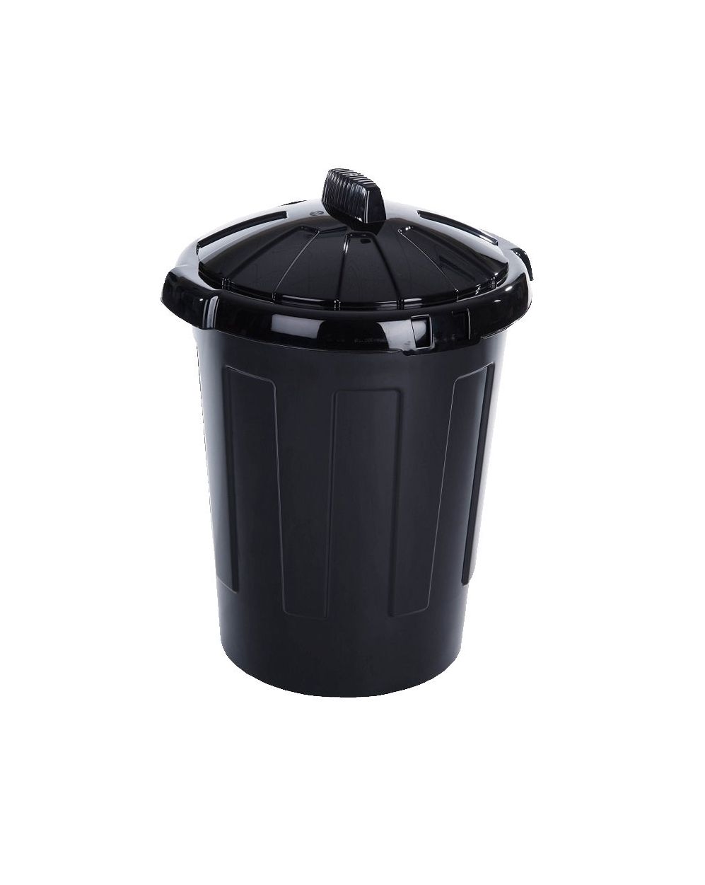 Black Plastic Dustbin 80 Litre LA Safety Supplies