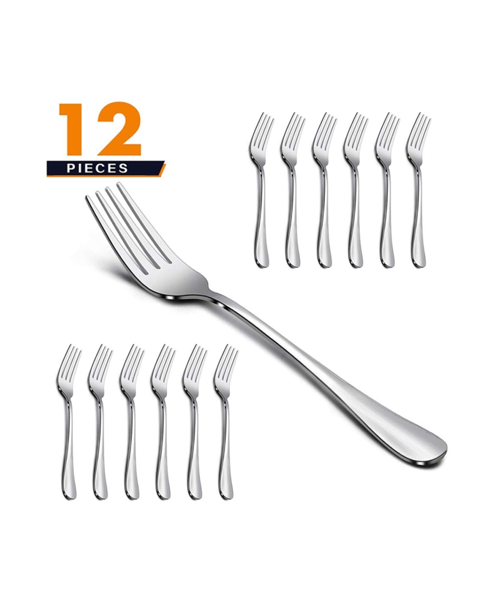 Stainless Steel Forks x 12 LA Safety Supplies