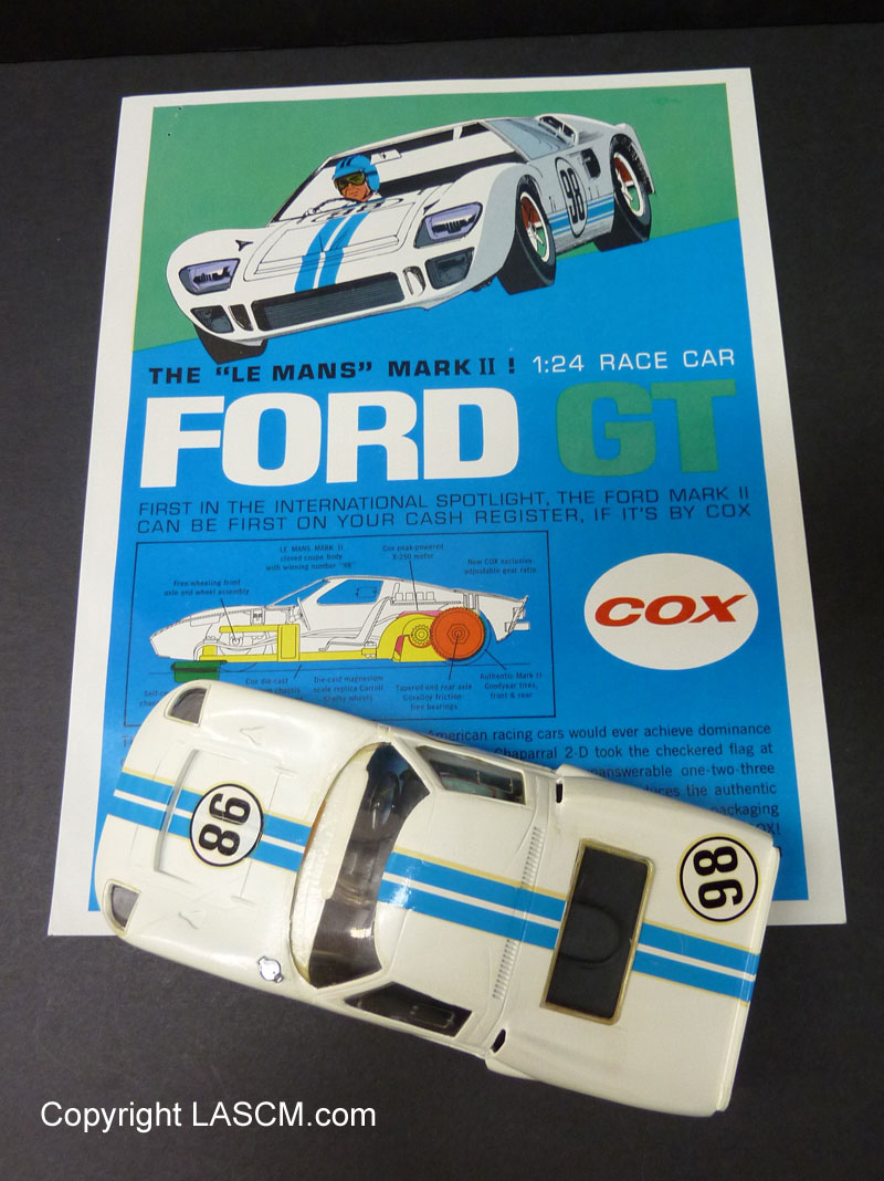 Cox Ford GT MKII Los Angeles Slot Car Museum