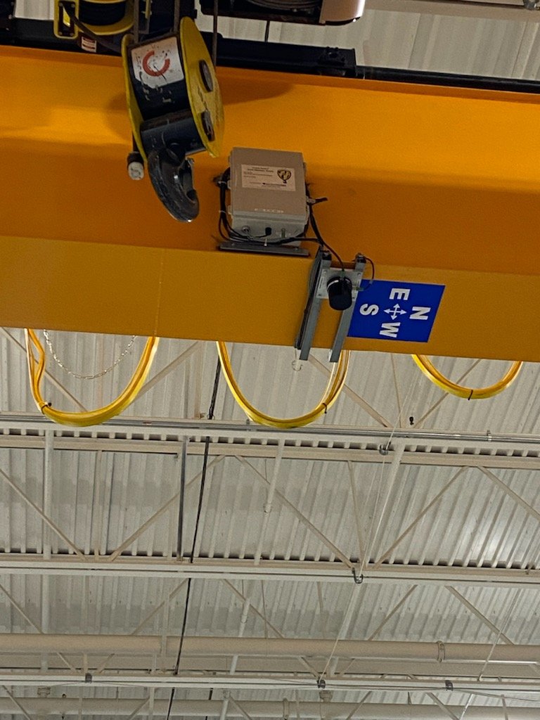 Crane Sentry® Zone Manager II Helps Overhead Crane Avoid Forklift Mast