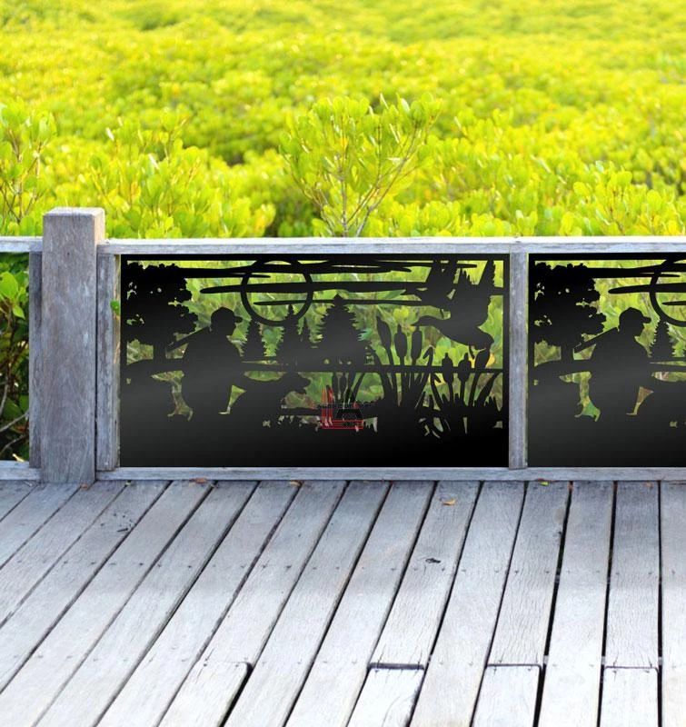 Fence Toppers Metal Decorative Panels Laser Cut Arts CanadaUSA