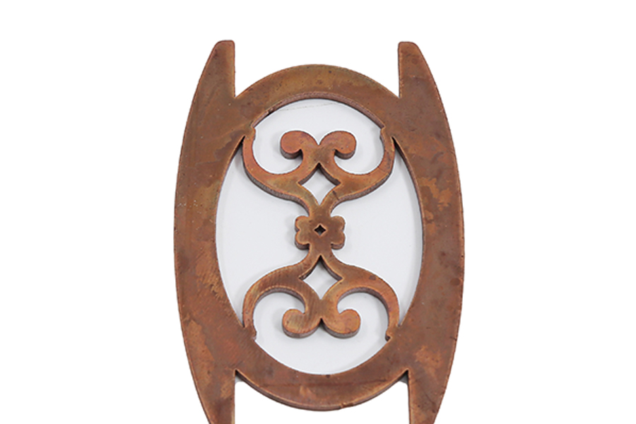 Laser Cut Oval Copper Nameplate Wonder Metal