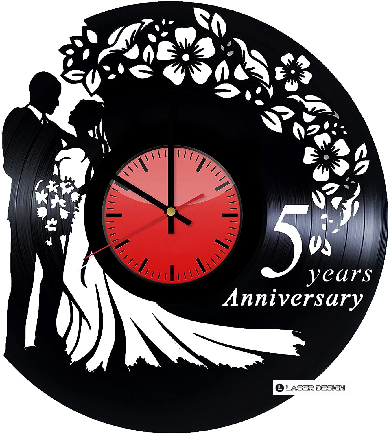 Wooden Simple Wall Clock Laser Cut DXF File Laser Design Download