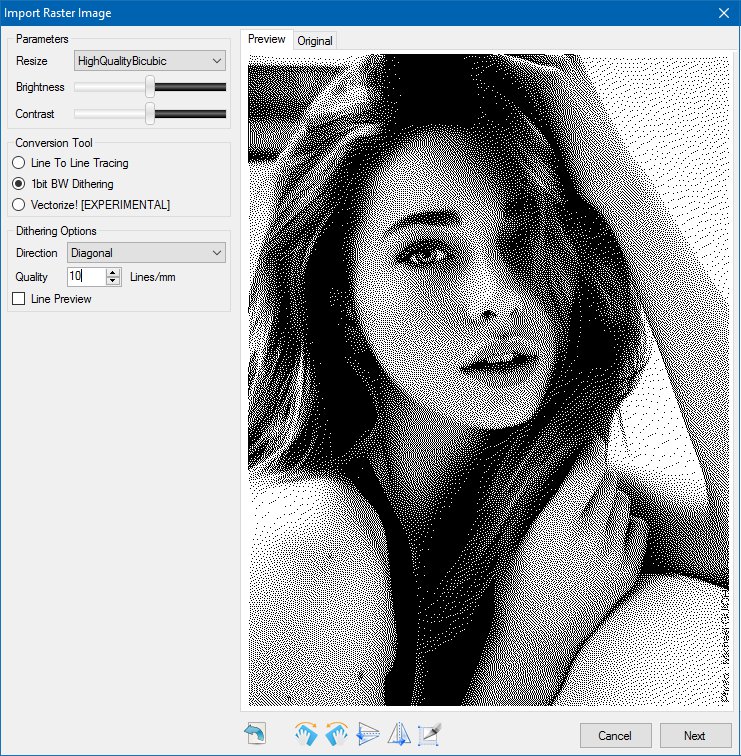 Dithering Tool LaserGRBL