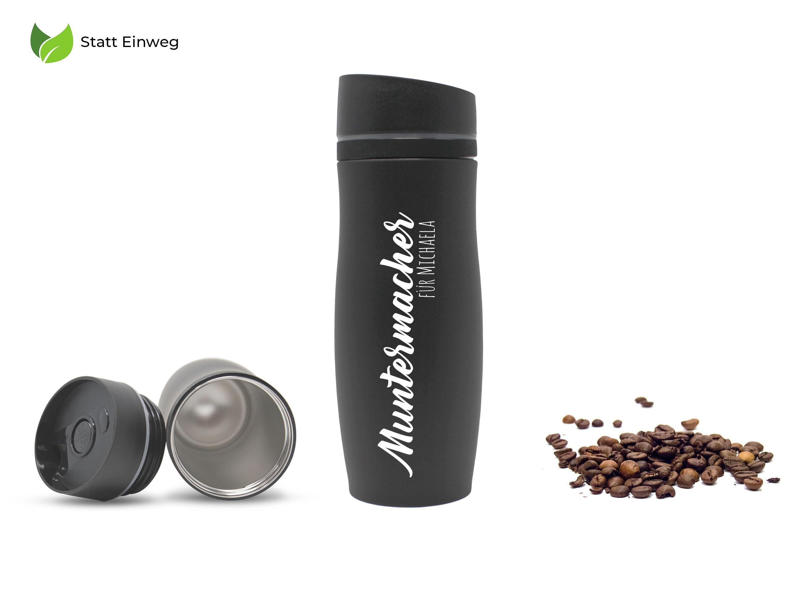 Kaffee ToGo Becher mit Gravur Dein personalisierter Thermobecher