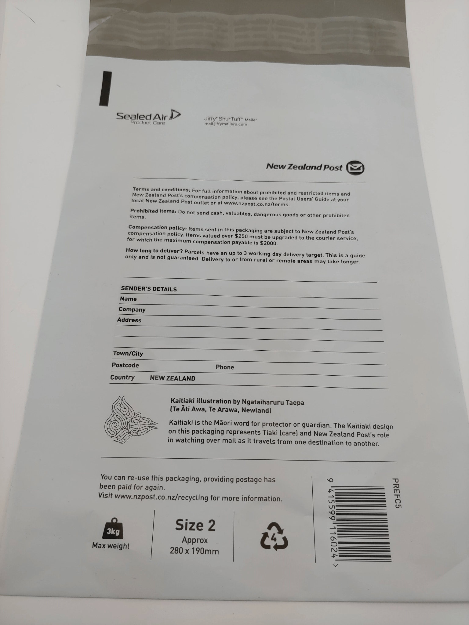 NZ Post Bags Courier Laserlinx