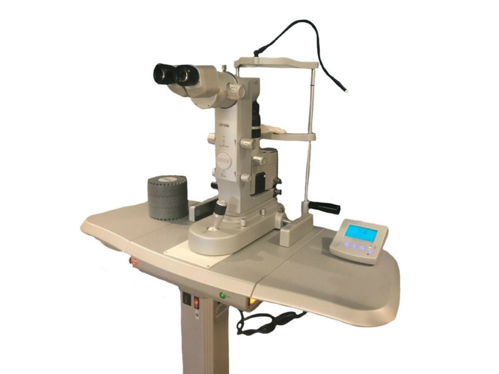 REFURBISHED ELLEX ULTRA Q YAG LASER SYSTEM WITH FACTORY POWER TABLE & WARRANTY Laser Locators